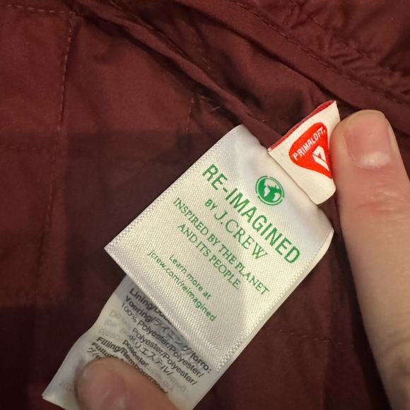 J Crew Signature Puffer Maroon - Picture 4 of 5